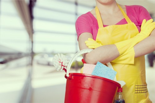 Knightsbridge cleaning team carrying out a deep clean in a modern apartment